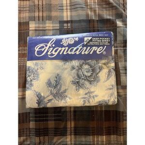 Vintage Signature 4 Piece Full Bed Set No Iron Sheets A3